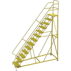 TRI-ARC - Rolling & Wall Mounted Ladders & Platforms Type: Stairway Slope Ladder Style: Forward Descent 50 Degree Incline - Industrial Tool & Supply