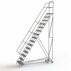 TRI-ARC - Rolling & Wall Mounted Ladders & Platforms Type: All-Directional Ladder Style: Forward Descent 50 Degree Incline - Industrial Tool & Supply