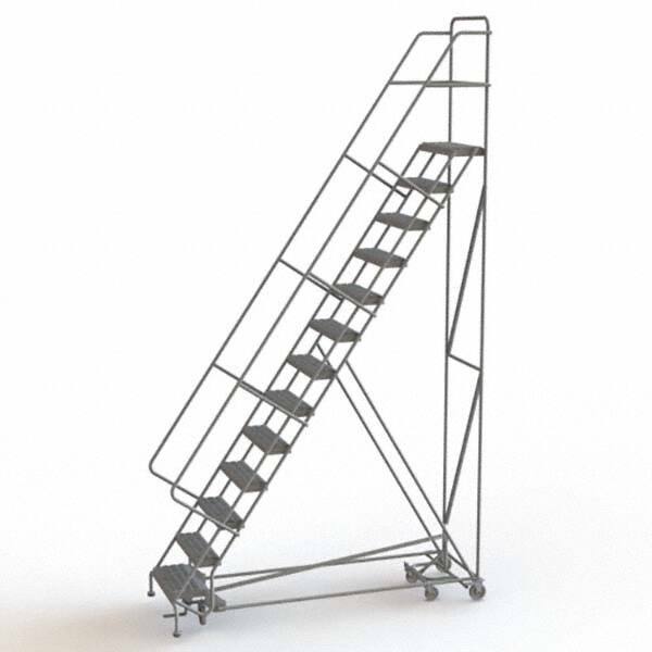 TRI-ARC - Rolling & Wall Mounted Ladders & Platforms Type: All-Directional Ladder Style: Forward Descent 50 Degree Incline - Industrial Tool & Supply