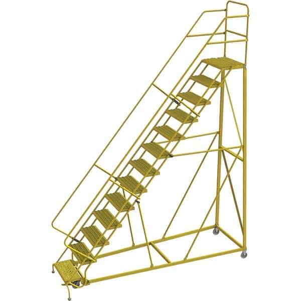 TRI-ARC - Rolling & Wall Mounted Ladders & Platforms Type: Stairway Slope Ladder Style: Forward Descent 50 Degree Incline - Industrial Tool & Supply