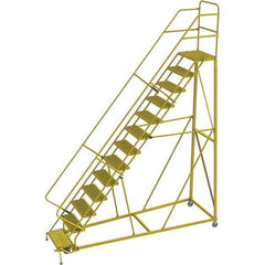 TRI-ARC - Rolling & Wall Mounted Ladders & Platforms Type: Stairway Slope Ladder Style: Forward Descent 50 Degree Incline - Industrial Tool & Supply