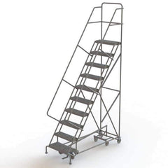 TRI-ARC - Rolling & Wall Mounted Ladders & Platforms Type: All-Directional Ladder Style: Forward Descent 50 Degree Incline - Industrial Tool & Supply