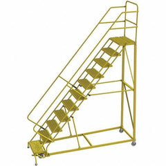 TRI-ARC - Rolling & Wall Mounted Ladders & Platforms Type: Stairway Slope Ladder Style: Forward Descent 50 Degree Incline - Industrial Tool & Supply