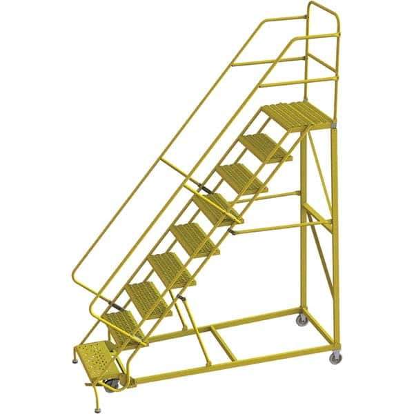 TRI-ARC - Rolling & Wall Mounted Ladders & Platforms Type: Stairway Slope Ladder Style: Forward Descent 50 Degree Incline - Industrial Tool & Supply