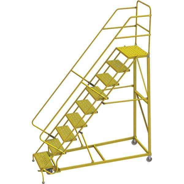 TRI-ARC - Rolling & Wall Mounted Ladders & Platforms Type: Stairway Slope Ladder Style: Forward Descent 50 Degree Incline - Industrial Tool & Supply