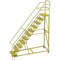 TRI-ARC - Rolling & Wall Mounted Ladders & Platforms Type: Stairway Slope Ladder Style: Forward Descent 50 Degree Incline - Industrial Tool & Supply