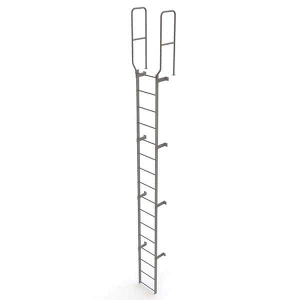 TRI-ARC - Rolling & Wall Mounted Ladders & Platforms Type: Fixed Ladder Style: Safety Cage - Industrial Tool & Supply