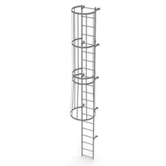 TRI-ARC - Rolling & Wall Mounted Ladders & Platforms Type: Fixed Ladder Style: Safety Cage - Industrial Tool & Supply