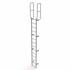 TRI-ARC - Rolling & Wall Mounted Ladders & Platforms Type: Fixed Ladder Style: Safety Cage - Industrial Tool & Supply