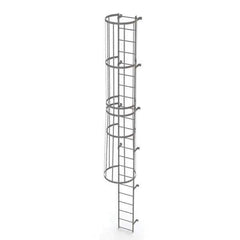 TRI-ARC - Rolling & Wall Mounted Ladders & Platforms Type: Fixed Ladder Style: Safety Cage - Industrial Tool & Supply