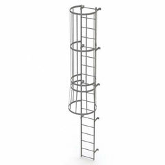 TRI-ARC - Rolling & Wall Mounted Ladders & Platforms Type: Fixed Ladder Style: Safety Cage - Industrial Tool & Supply