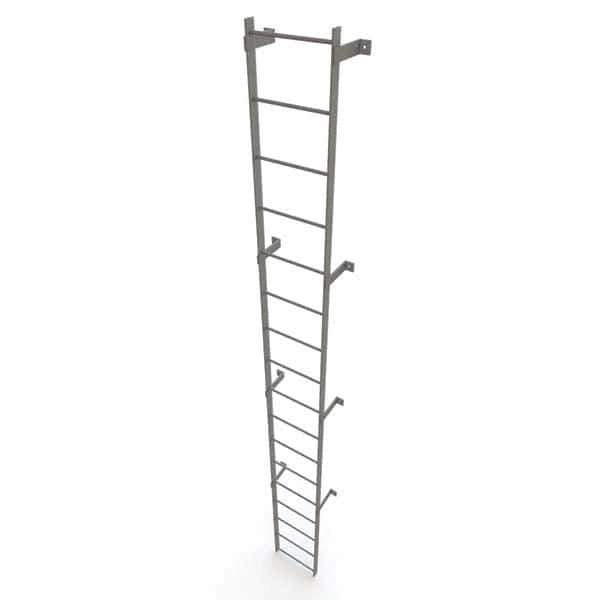 TRI-ARC - Rolling & Wall Mounted Ladders & Platforms Type: Fixed Ladder Style: Safety Cage - Industrial Tool & Supply