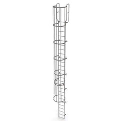 TRI-ARC - Rolling & Wall Mounted Ladders & Platforms Type: Fixed Ladder Style: Safety Cage - Industrial Tool & Supply