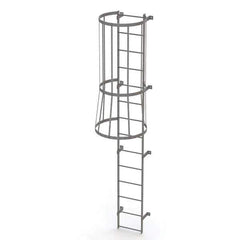 TRI-ARC - Rolling & Wall Mounted Ladders & Platforms Type: Fixed Ladder Style: Safety Cage - Industrial Tool & Supply