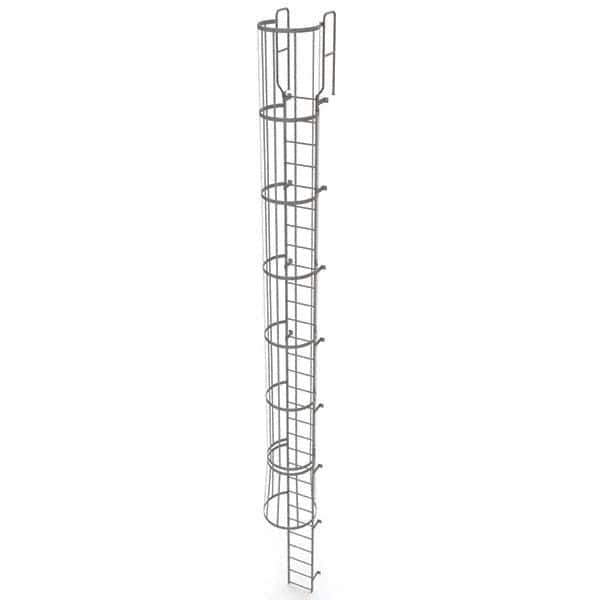TRI-ARC - Rolling & Wall Mounted Ladders & Platforms Type: Fixed Ladder Style: Safety Cage - Industrial Tool & Supply