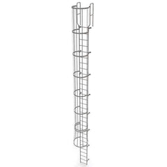 TRI-ARC - Rolling & Wall Mounted Ladders & Platforms Type: Fixed Ladder Style: Safety Cage - Industrial Tool & Supply