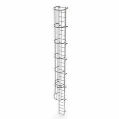 TRI-ARC - Rolling & Wall Mounted Ladders & Platforms Type: Fixed Ladder Style: Safety Cage - Industrial Tool & Supply