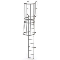 TRI-ARC - Rolling & Wall Mounted Ladders & Platforms Type: Fixed Ladder Style: Safety Cage - Industrial Tool & Supply