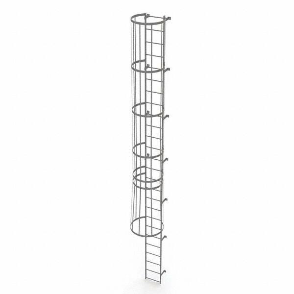 TRI-ARC - Rolling & Wall Mounted Ladders & Platforms Type: Fixed Ladder Style: Safety Cage - Industrial Tool & Supply