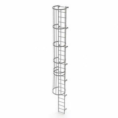 TRI-ARC - Rolling & Wall Mounted Ladders & Platforms Type: Fixed Ladder Style: Safety Cage - Industrial Tool & Supply