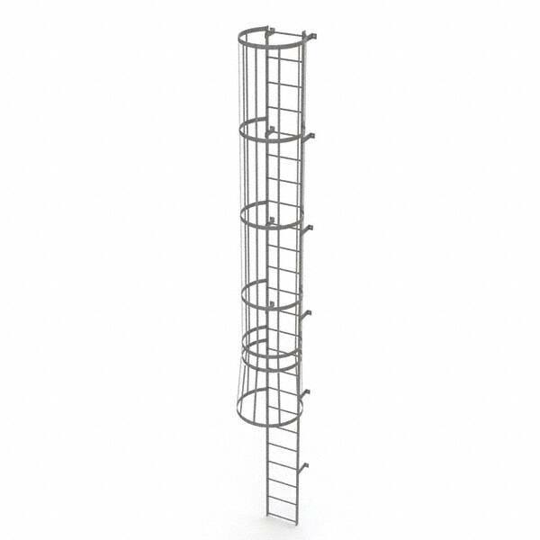 TRI-ARC - Rolling & Wall Mounted Ladders & Platforms Type: Fixed Ladder Style: Safety Cage - Industrial Tool & Supply