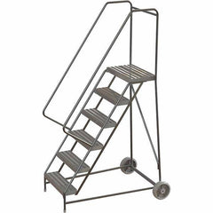 TRI-ARC - Rolling & Wall Mounted Ladders & Platforms Type: Rolling Warehouse Ladder Style: Rolling Safety Ladder - Industrial Tool & Supply