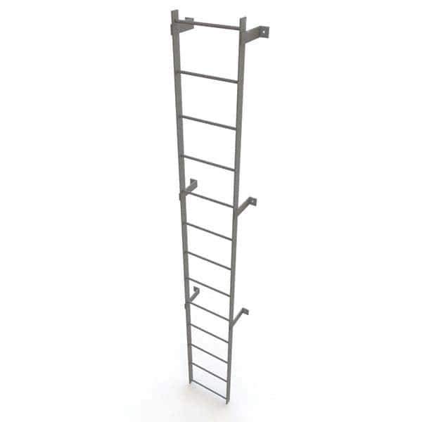 TRI-ARC - Rolling & Wall Mounted Ladders & Platforms Type: Fixed Ladder Style: Safety Cage - Industrial Tool & Supply