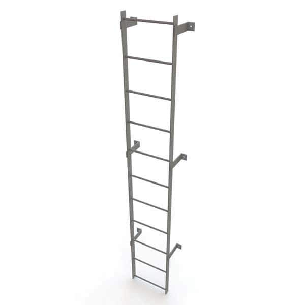TRI-ARC - Rolling & Wall Mounted Ladders & Platforms Type: Fixed Ladder Style: Safety Cage - Industrial Tool & Supply