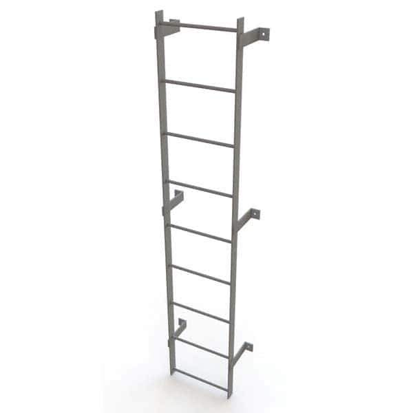TRI-ARC - Rolling & Wall Mounted Ladders & Platforms Type: Fixed Ladder Style: Safety Cage - Industrial Tool & Supply