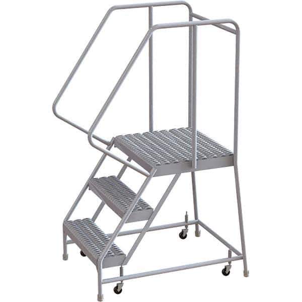 TRI-ARC - Rolling & Wall Mounted Ladders & Platforms Type: Rolling Warehouse Ladder Style: Rolling Safety Ladder - Industrial Tool & Supply