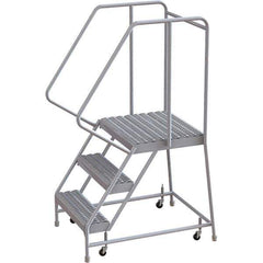 TRI-ARC - Rolling & Wall Mounted Ladders & Platforms Type: Rolling Warehouse Ladder Style: Rolling Safety Ladder - Industrial Tool & Supply