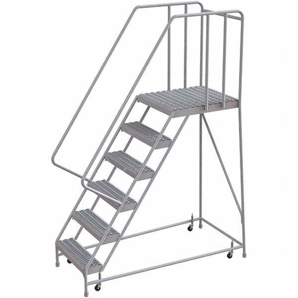 TRI-ARC - Rolling & Wall Mounted Ladders & Platforms Type: Rolling Warehouse Ladder Style: Rolling Safety Ladder - Industrial Tool & Supply