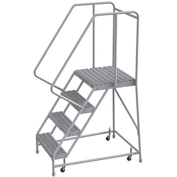 TRI-ARC - Rolling & Wall Mounted Ladders & Platforms Type: Rolling Warehouse Ladder Style: Rolling Safety Ladder - Industrial Tool & Supply