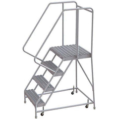 TRI-ARC - Rolling & Wall Mounted Ladders & Platforms Type: Rolling Warehouse Ladder Style: Rolling Safety Ladder - Industrial Tool & Supply
