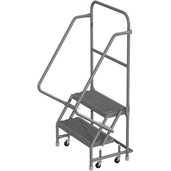 TRI-ARC - Rolling & Wall Mounted Ladders & Platforms Type: Rolling Warehouse Ladder Style: Rolling Platform Ladder - Industrial Tool & Supply