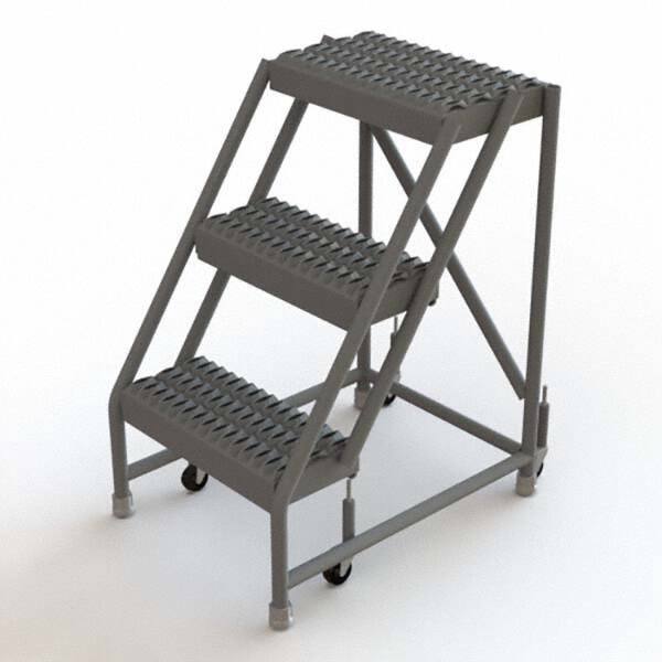 TRI-ARC - Rolling & Wall Mounted Ladders & Platforms Type: Rolling Warehouse Ladder Style: Rolling Platform Ladder - Industrial Tool & Supply
