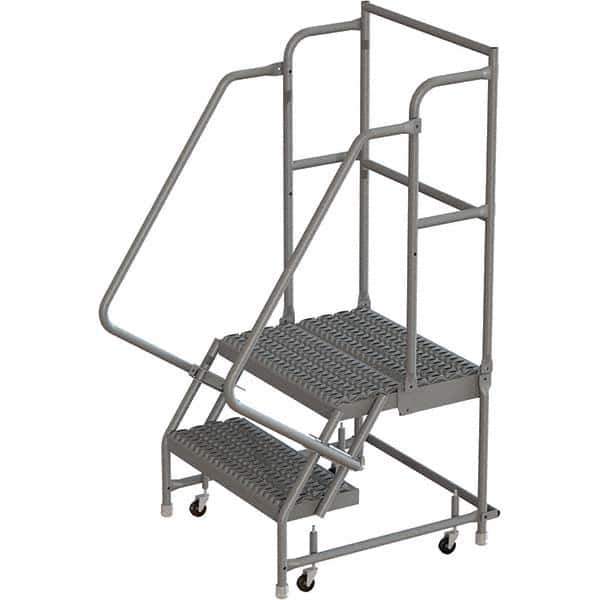 TRI-ARC - Rolling & Wall Mounted Ladders & Platforms Type: Rolling Warehouse Ladder Style: Rolling Platform Ladder - Industrial Tool & Supply