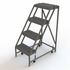TRI-ARC - Rolling & Wall Mounted Ladders & Platforms Type: Rolling Warehouse Ladder Style: Rolling Platform Ladder - Industrial Tool & Supply