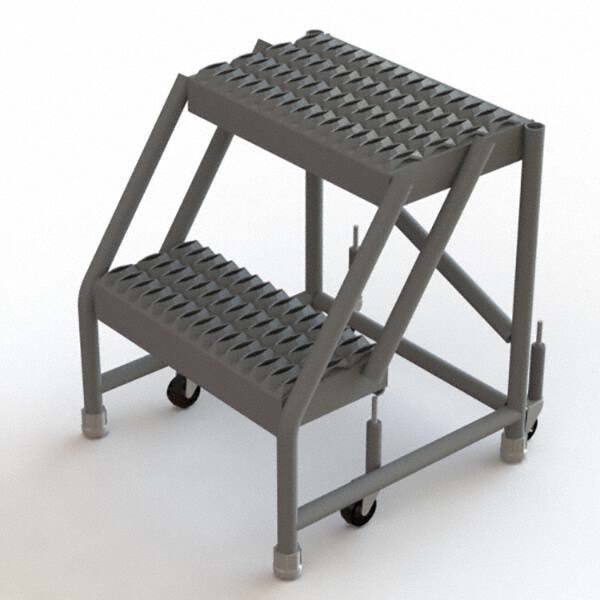 TRI-ARC - Rolling & Wall Mounted Ladders & Platforms Type: Rolling Warehouse Ladder Style: Rolling Platform Ladder - Industrial Tool & Supply