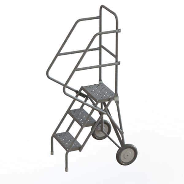 TRI-ARC - Rolling & Wall Mounted Ladders & Platforms Type: Rolling Style: Rolling Platform Ladder - Industrial Tool & Supply