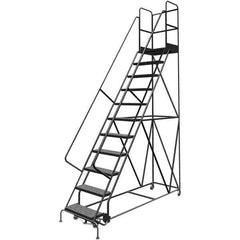 TRI-ARC - Rolling & Wall Mounted Ladders & Platforms Type: Rolling Warehouse Ladder Style: Rolling Platform Ladder - Industrial Tool & Supply