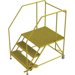 TRI-ARC - Rolling & Wall Mounted Ladders & Platforms Type: Rolling Work Platform Style: Steel Work Platform - Industrial Tool & Supply