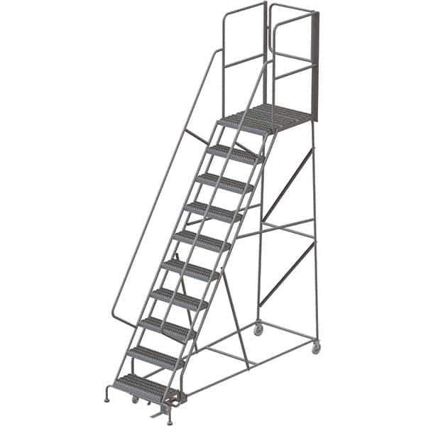 TRI-ARC - Rolling & Wall Mounted Ladders & Platforms Type: Rolling Warehouse Ladder Style: Rolling Platform Ladder - Industrial Tool & Supply