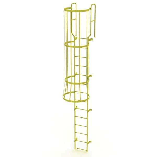 TRI-ARC - Rolling & Wall Mounted Ladders & Platforms Type: Fixed Ladder Style: Safety Cage - Industrial Tool & Supply