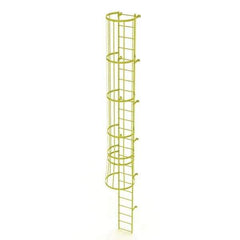 TRI-ARC - Rolling & Wall Mounted Ladders & Platforms Type: Fixed Ladder Style: Safety Cage - Industrial Tool & Supply
