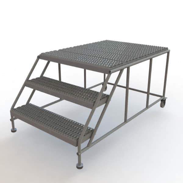 TRI-ARC - Rolling & Wall Mounted Ladders & Platforms Type: Rolling Work Platform Style: Steel Work Platform - Industrial Tool & Supply