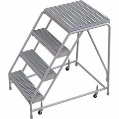 TRI-ARC - Rolling & Wall Mounted Ladders & Platforms Type: Rolling Warehouse Ladder Style: Rolling Safety Ladder - Industrial Tool & Supply