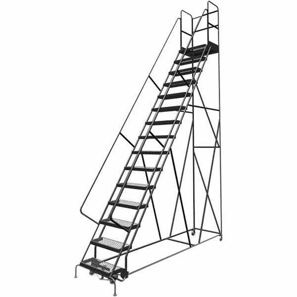 TRI-ARC - Rolling & Wall Mounted Ladders & Platforms Type: Rolling Warehouse Ladder Style: Rolling Platform Ladder - Industrial Tool & Supply