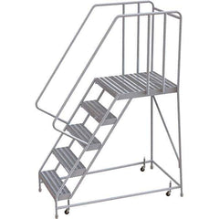 TRI-ARC - Rolling & Wall Mounted Ladders & Platforms Type: Rolling Warehouse Ladder Style: Rolling Safety Ladder - Industrial Tool & Supply