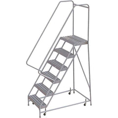 TRI-ARC - Rolling & Wall Mounted Ladders & Platforms Type: Rolling Warehouse Ladder Style: Rolling Safety Ladder - Industrial Tool & Supply